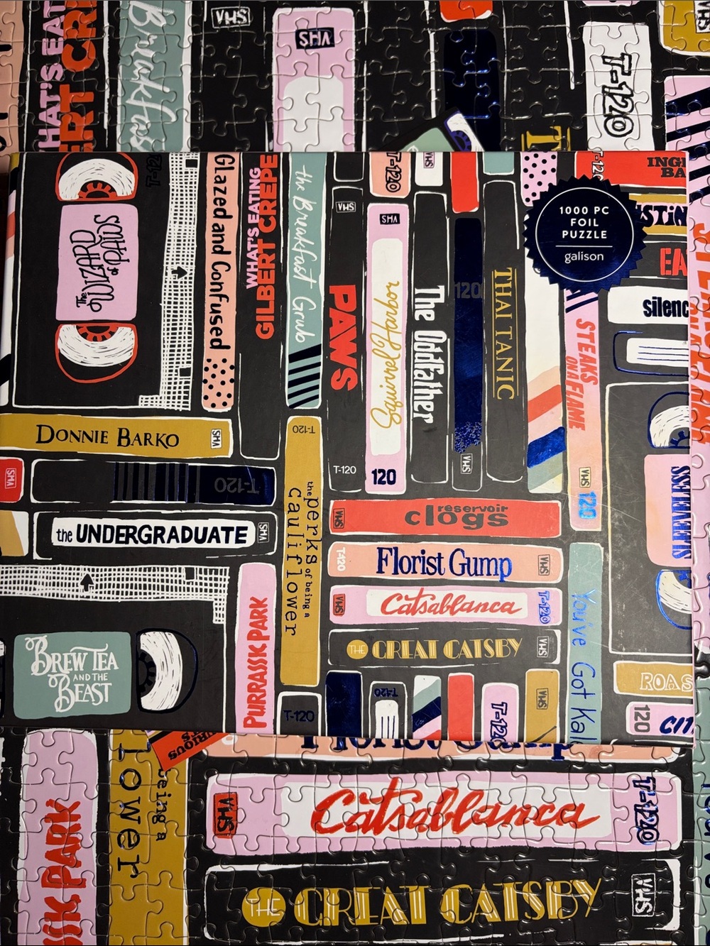 🧩 1000 piece Galison “Classic Rewind”. Humorous revision of old videos. Complete